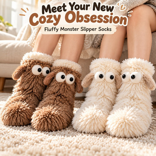 🔥Cute Monster Plush Slipper Socks | Limited-Time 56% OFF