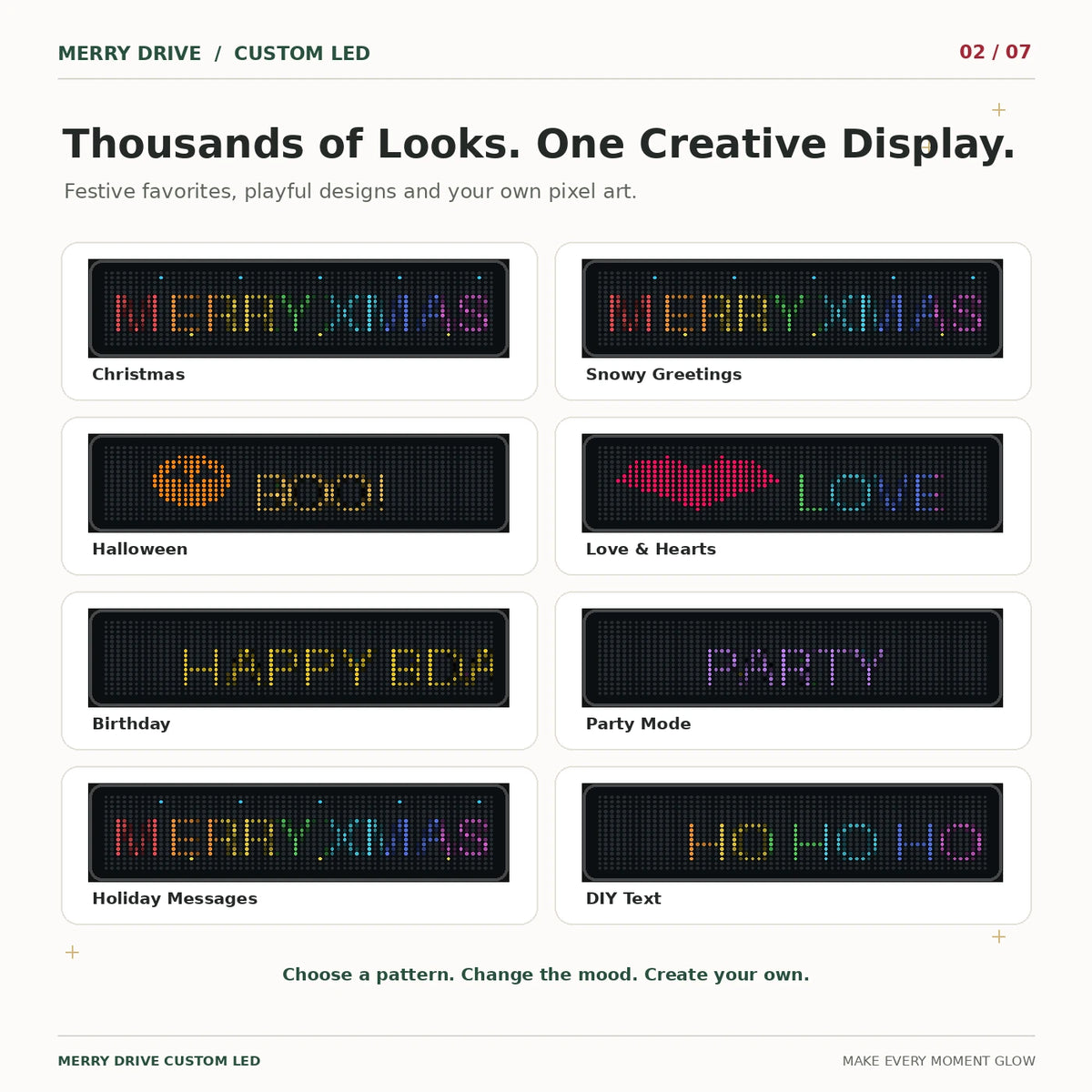 Merry Drive Custom LED Display