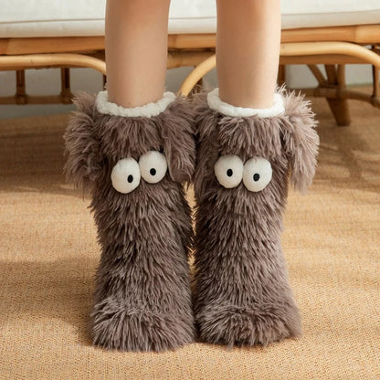🔥Cute Monster Plush Slipper Socks | Limited-Time 56% OFF