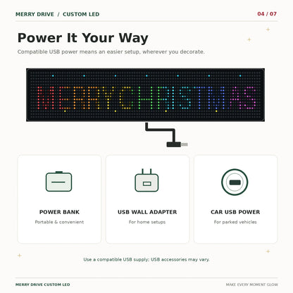Merry Drive Custom LED Display