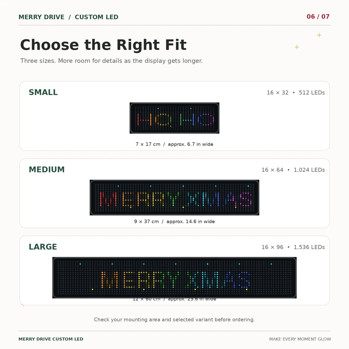 Merry Drive Custom LED Display