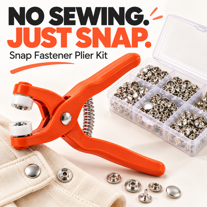 🧵 No-Sew Snap Button Kit – Add Snaps in Seconds ⚡ | 🔥 Limited-Time 50% OFF