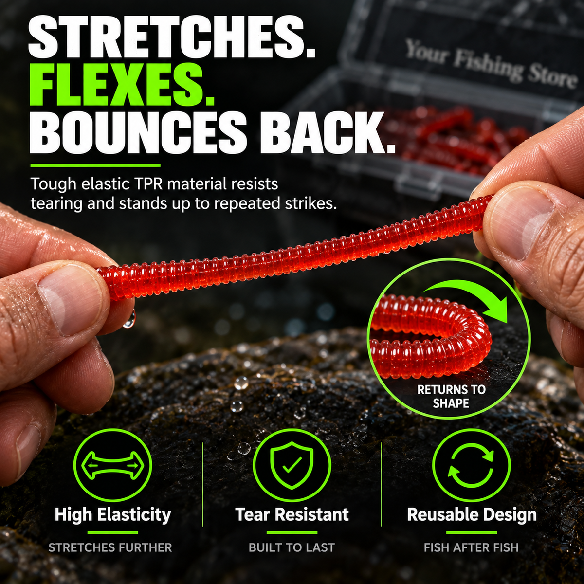 Shrimp-Scented Soft Worm Fishing Lures 🎣