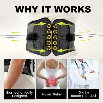💥 Lower Back Support Belt – Targeted Relief, Lightweight, Adjustable 🧘
