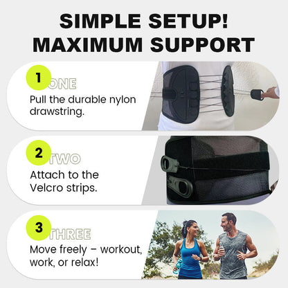 💥 Lower Back Support Belt – Targeted Relief, Lightweight, Adjustable 🧘