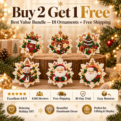 DIY Pearl Christmas Ornaments Kit 🎄