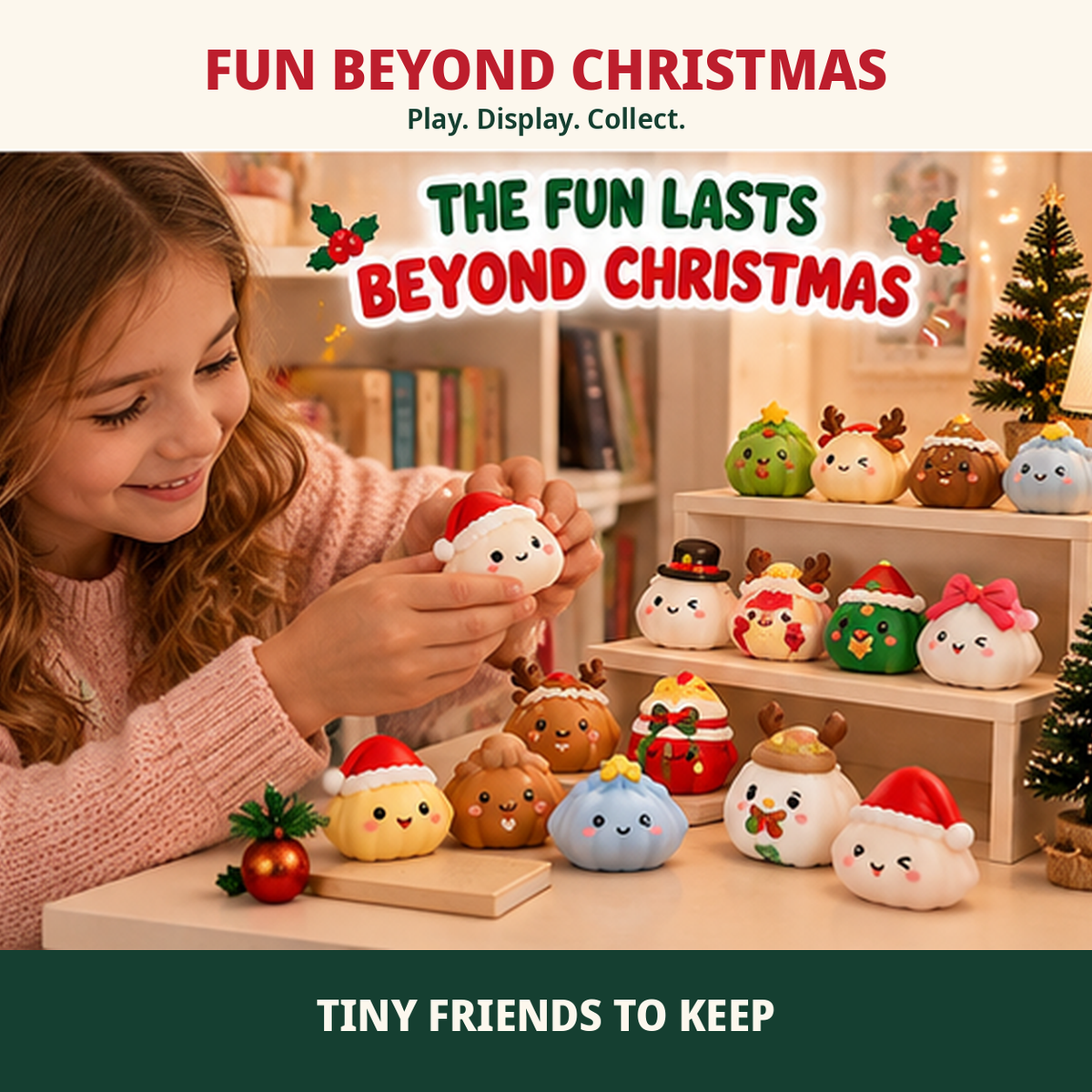 24-Day Christmas Advent Calendar – 24 Mini Squeeze Toy Surprises