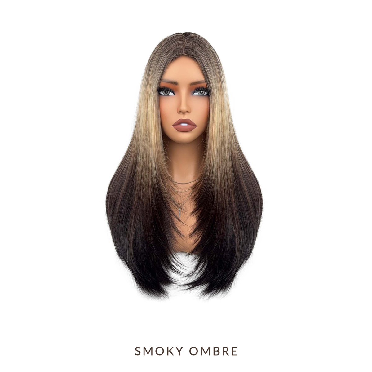 ✨ 26 Layered Synthetic Wig – Natural Middle Part
