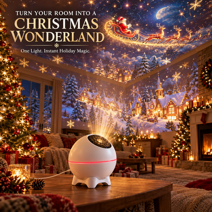 🎄 Christmas Projection Night Light – Bring Holiday Magic Home