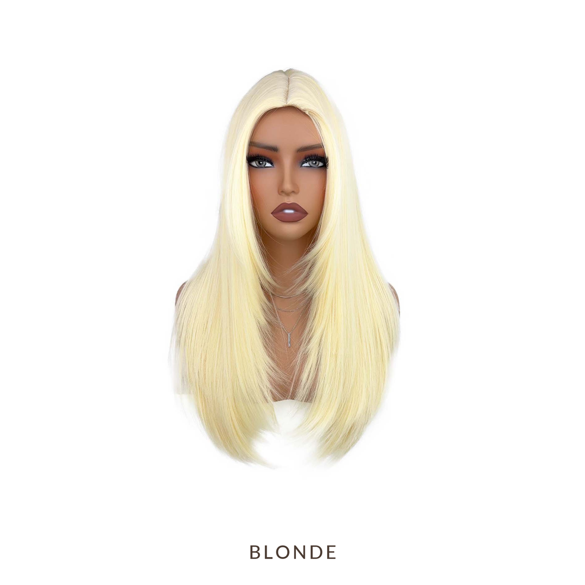 ✨ 26 Layered Synthetic Wig – Natural Middle Part