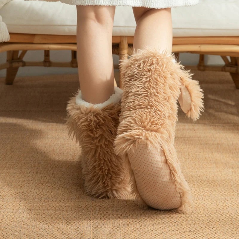 Close-up of textured anti-slip slipper sole