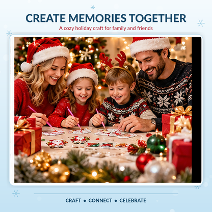 🎅 6-Piece DIY Christmas Diamond Art Fridge Magnets ❄️ Limited-Time 50% OFF