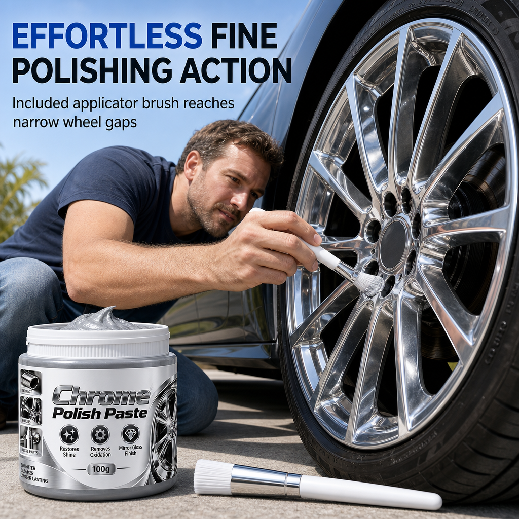 ✨Metal Chrome Polish Paste with Brush – Limited-Time Buy 1 Get 1 Free!