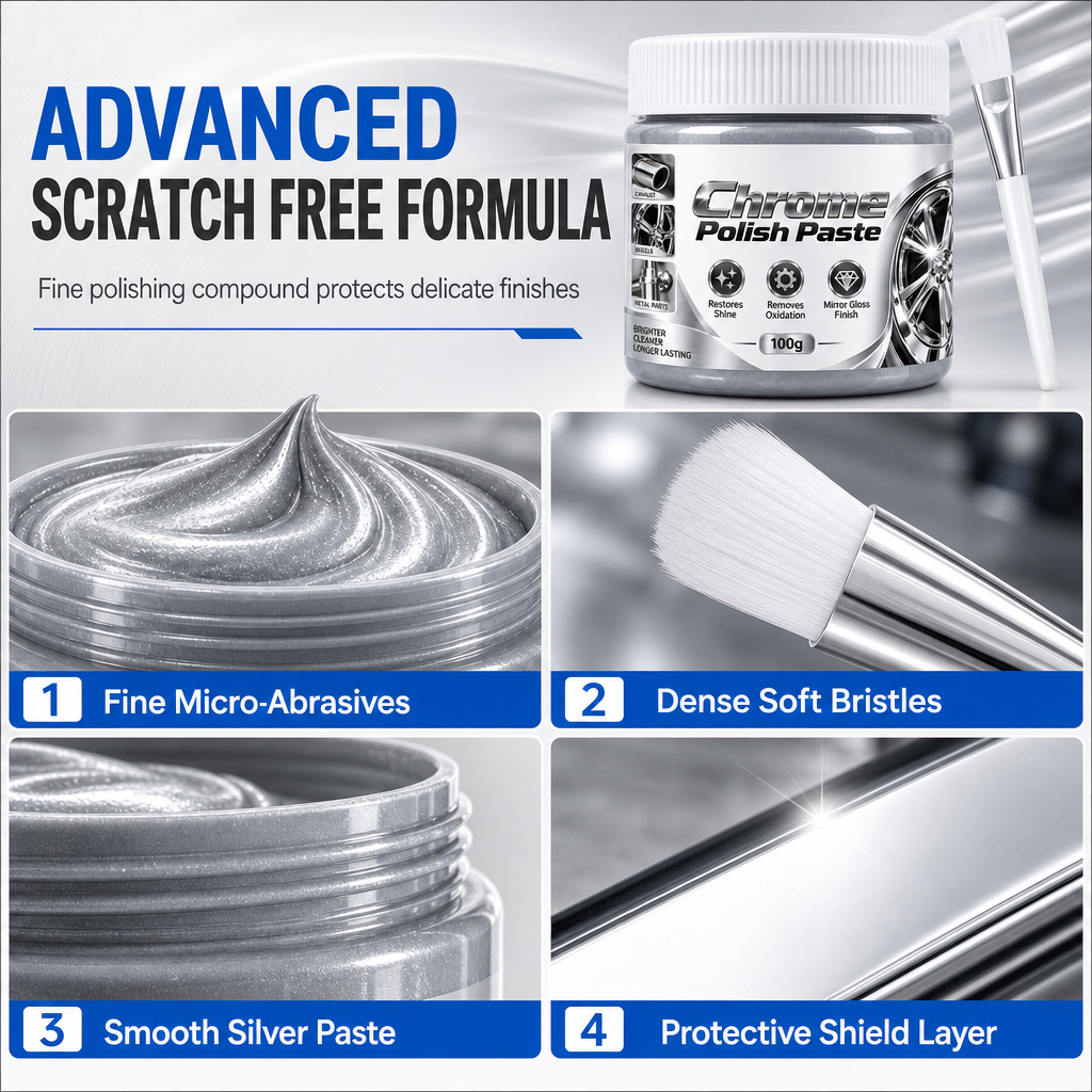 ✨Metal Chrome Polish Paste with Brush – Limited-Time Buy 1 Get 1 Free!