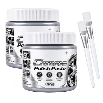 ✨Metal Chrome Polish Paste with Brush – Limited-Time Buy 1 Get 1 Free!